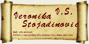 Veronika Stojadinović vizit kartica